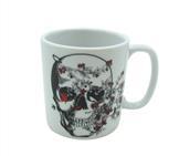 Caneca Reta Caveira Vermelha