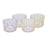 Kit 04 Porta Velas Geometrico
