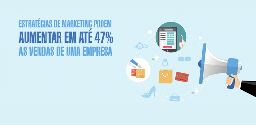 Estratégias de marketing podem aumentar em até 47% as vendas de uma empresa